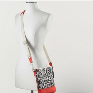 COACH Legacy Ocelot Cheetah Printed Crossbody Swing Bag Purse NWT and wristlet